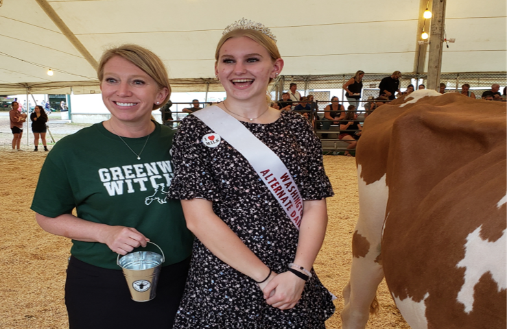 pic of superintendent &  Dairy Princess