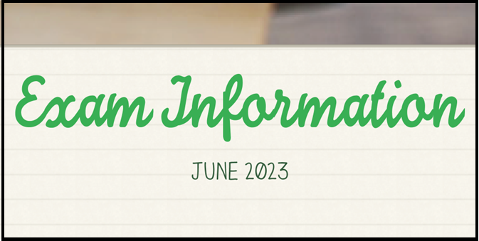 exam information graphic