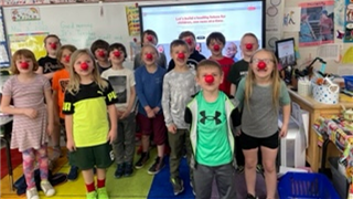 ​Mrs. Penman’s class is wearing a red nose in support of Red Nose Day(May 26th)